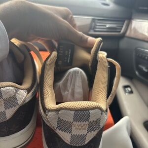 Louis Vuitton Nike Air Force 1 Low Monogram Brown Damier Azur